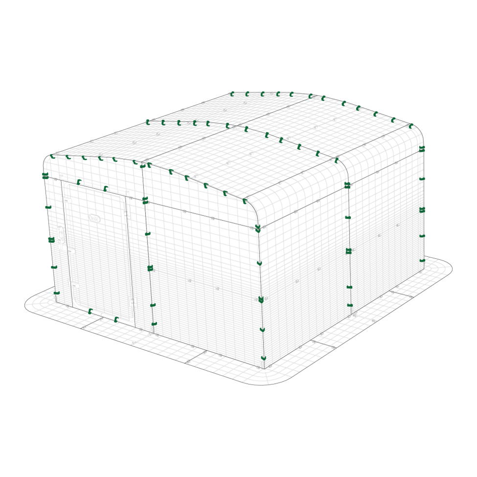 Mighty clips d on single height walk in run usa