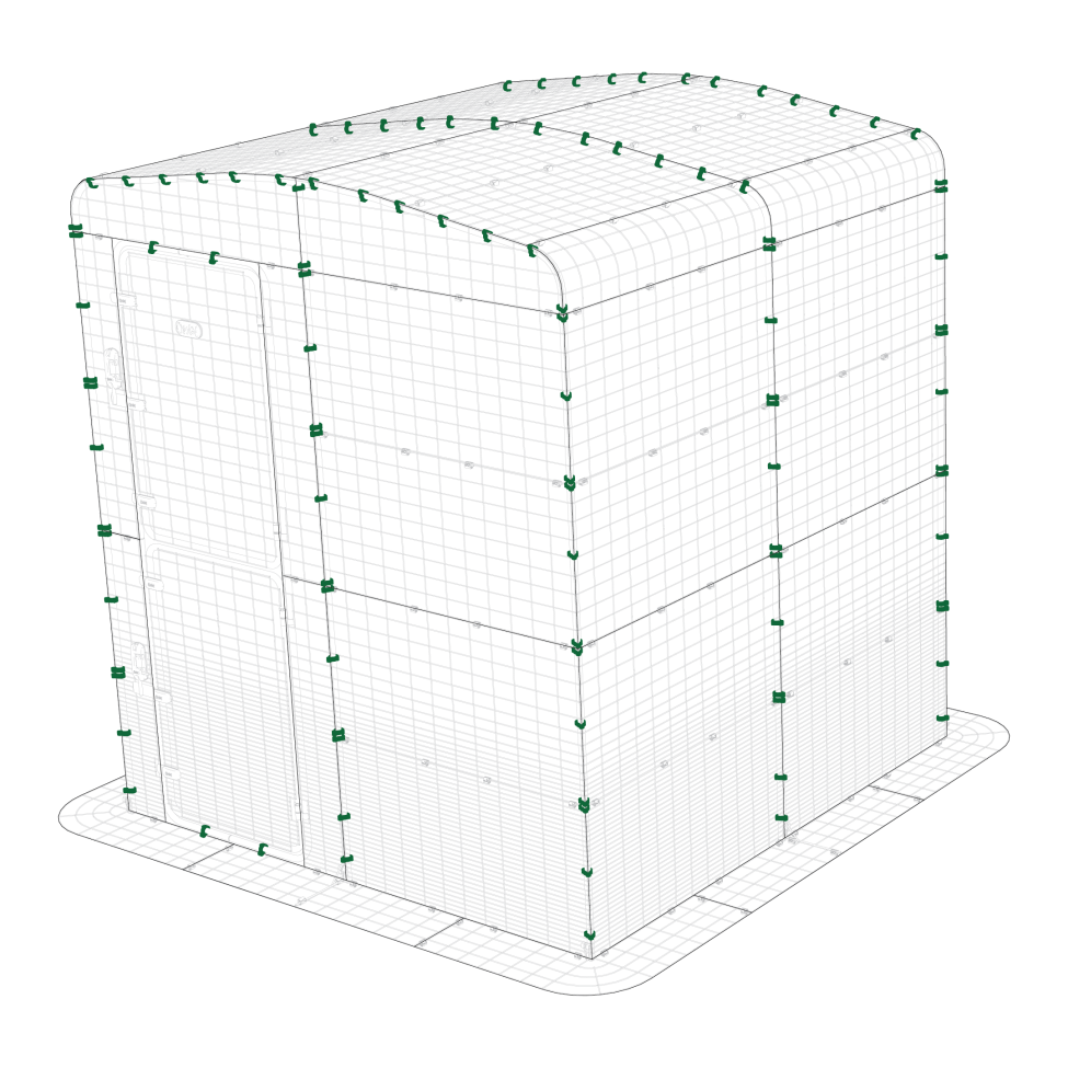 Mighty clip e on double height walk in run usa