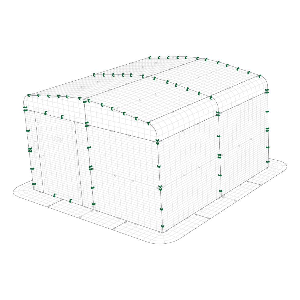Mighty clip e on single height walk in run