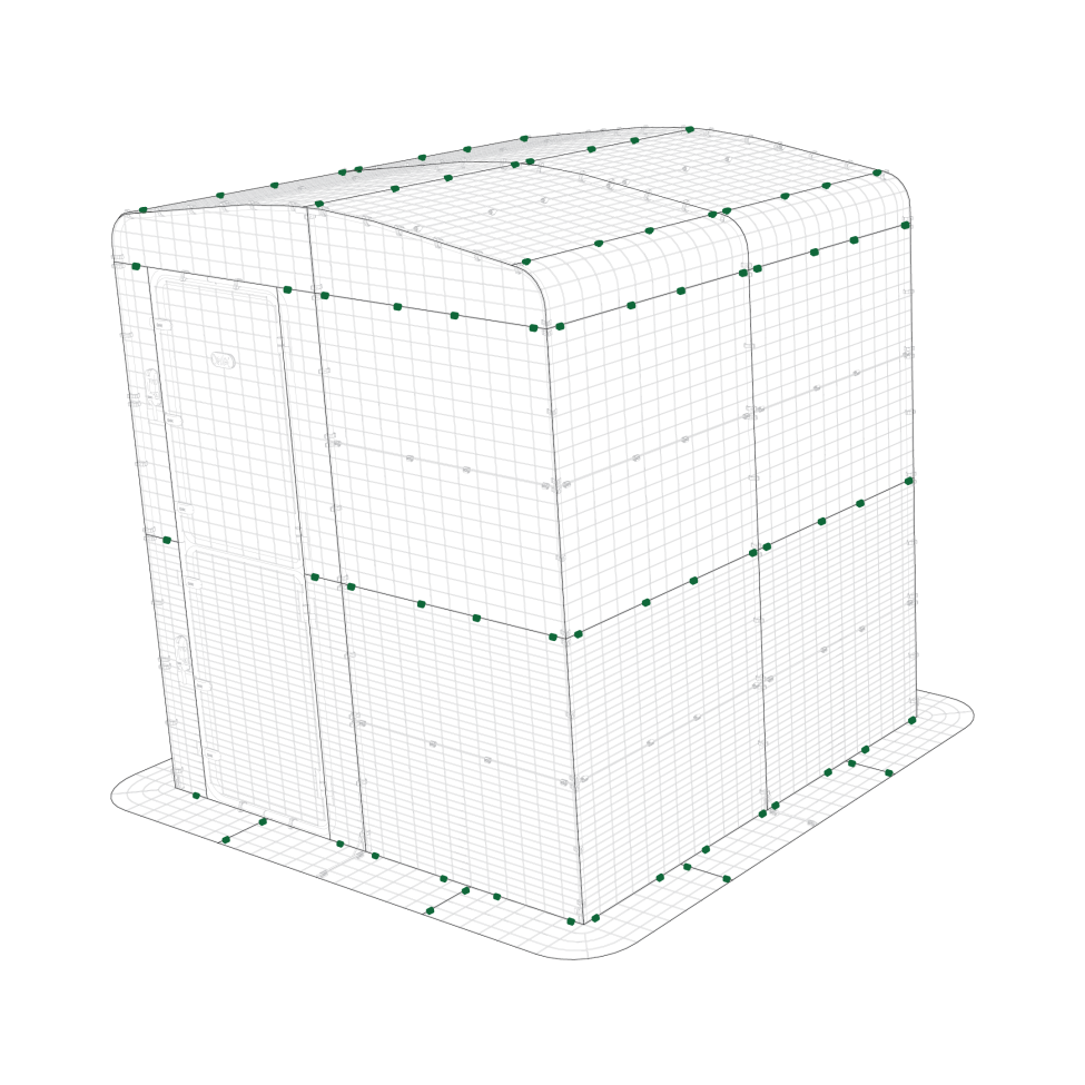 Mighty Clips C on double height walk in run