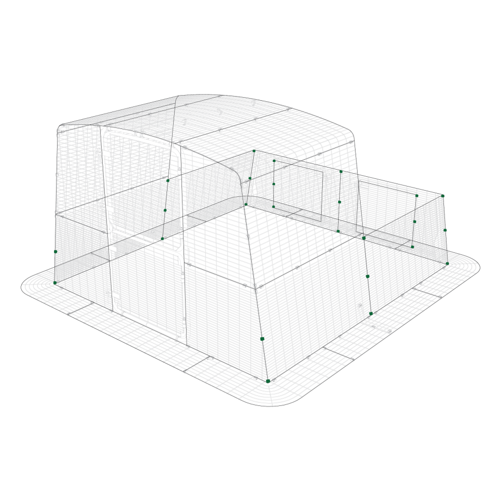 Mighty clips g on Eglu pro run