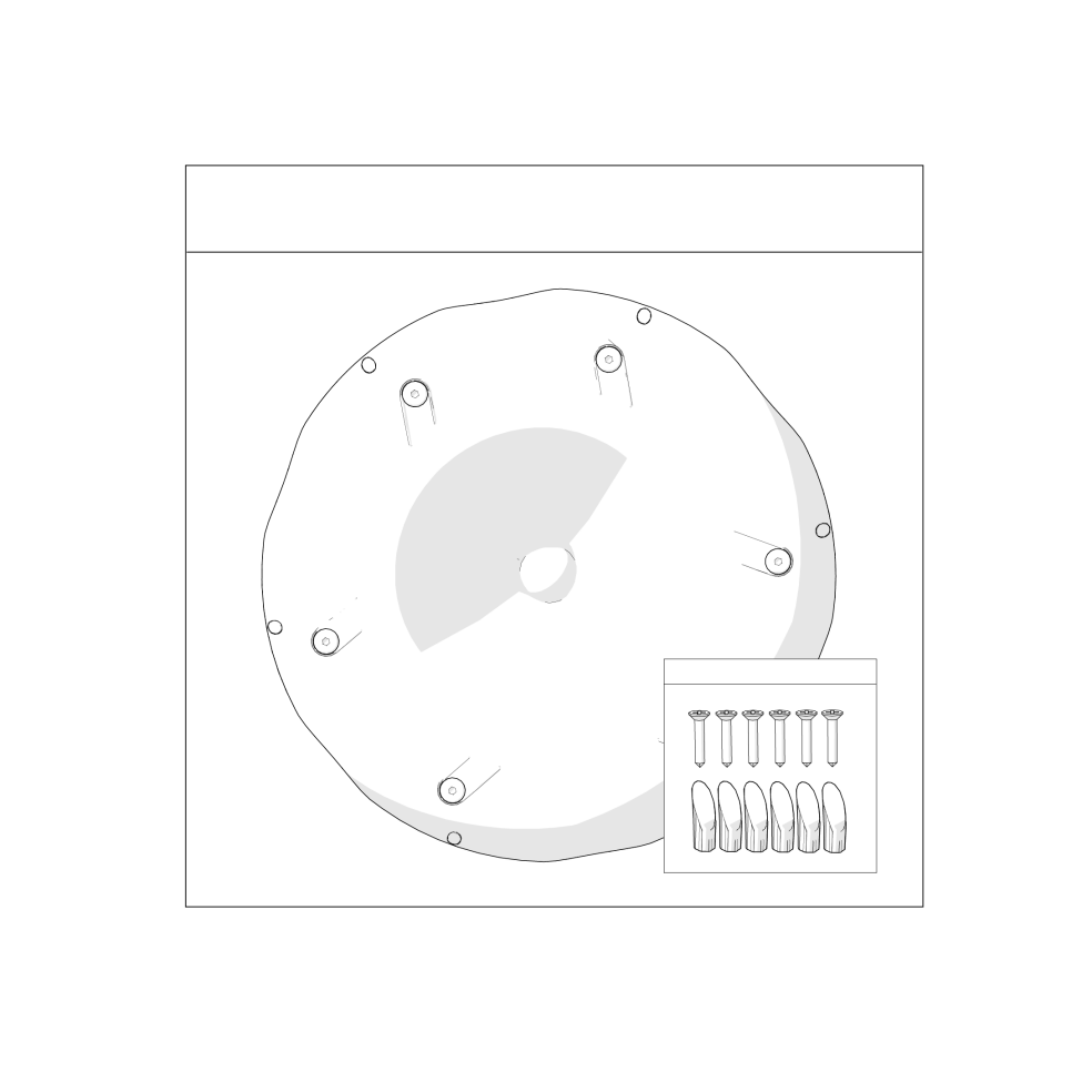 Kyllingefoderautomat uden spild, 25 lb – nederste del