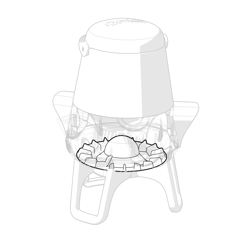 No Waste Chicken Feeder 5kg - Flow Adjuster in the chicken feeder