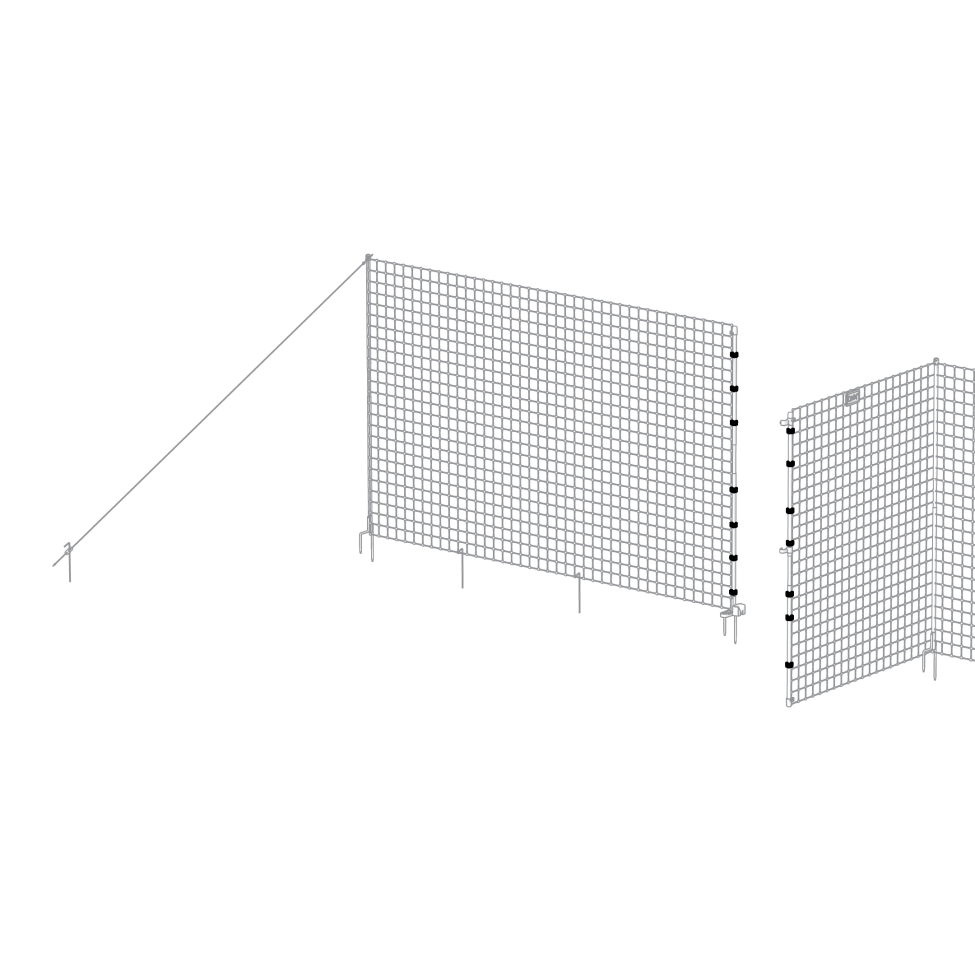 Omlet chicken fencing - 16mm tube clip (078.1007)