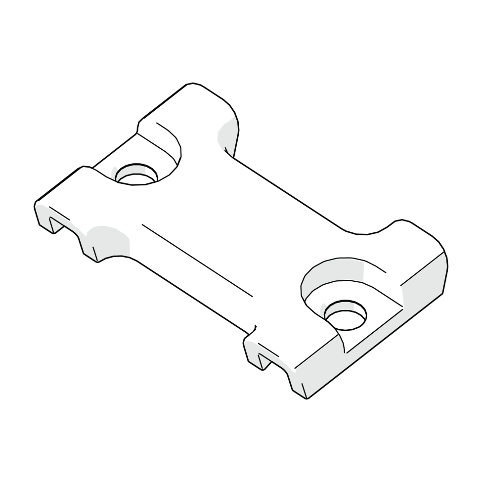 Omlet Chicken Fencing - Gate Floor Cup Clamp (078.1003)
