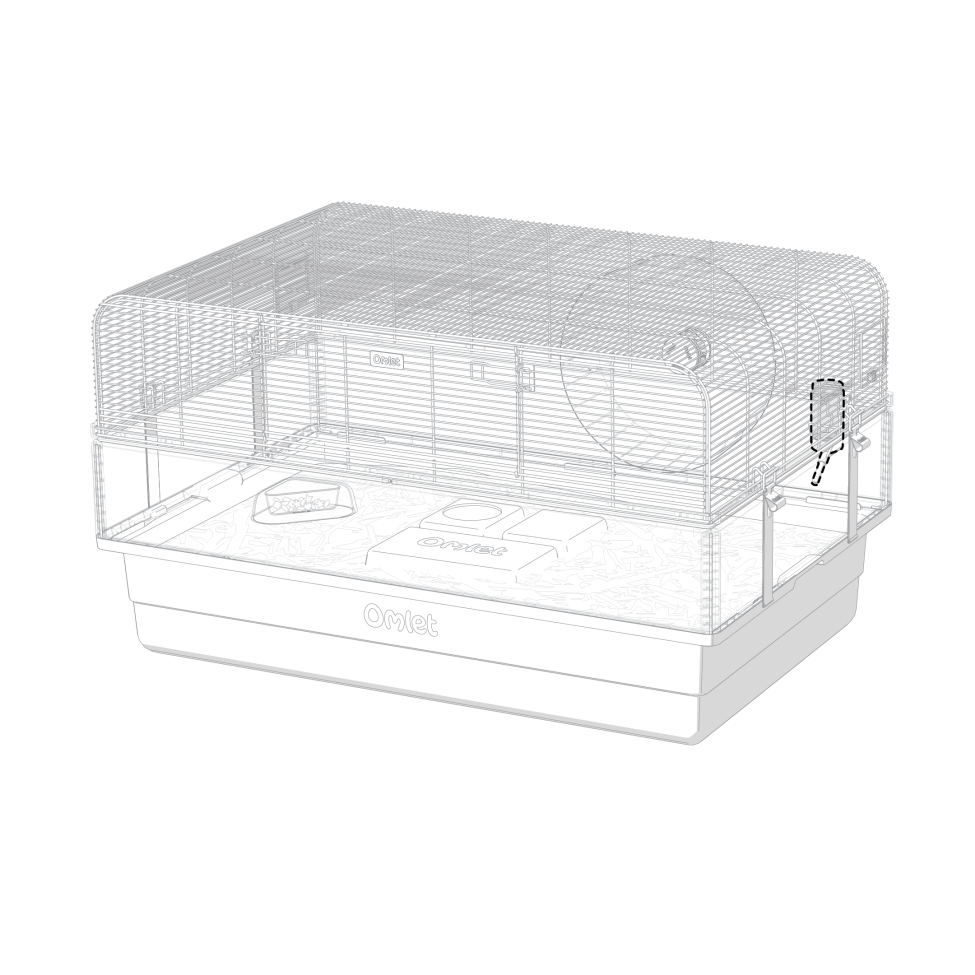 Vandflaske til hamstere og ørkenrotter 80 ml (810.0301)