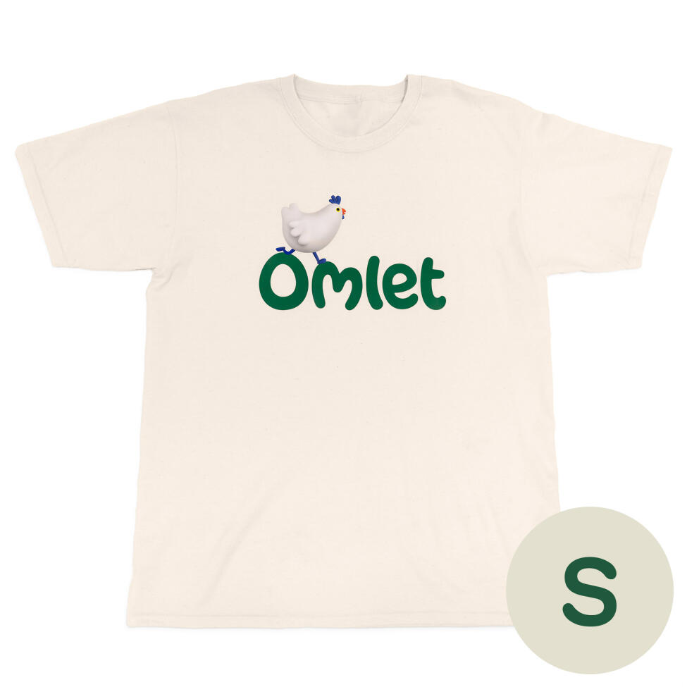 Omlet merchandising t-shirt