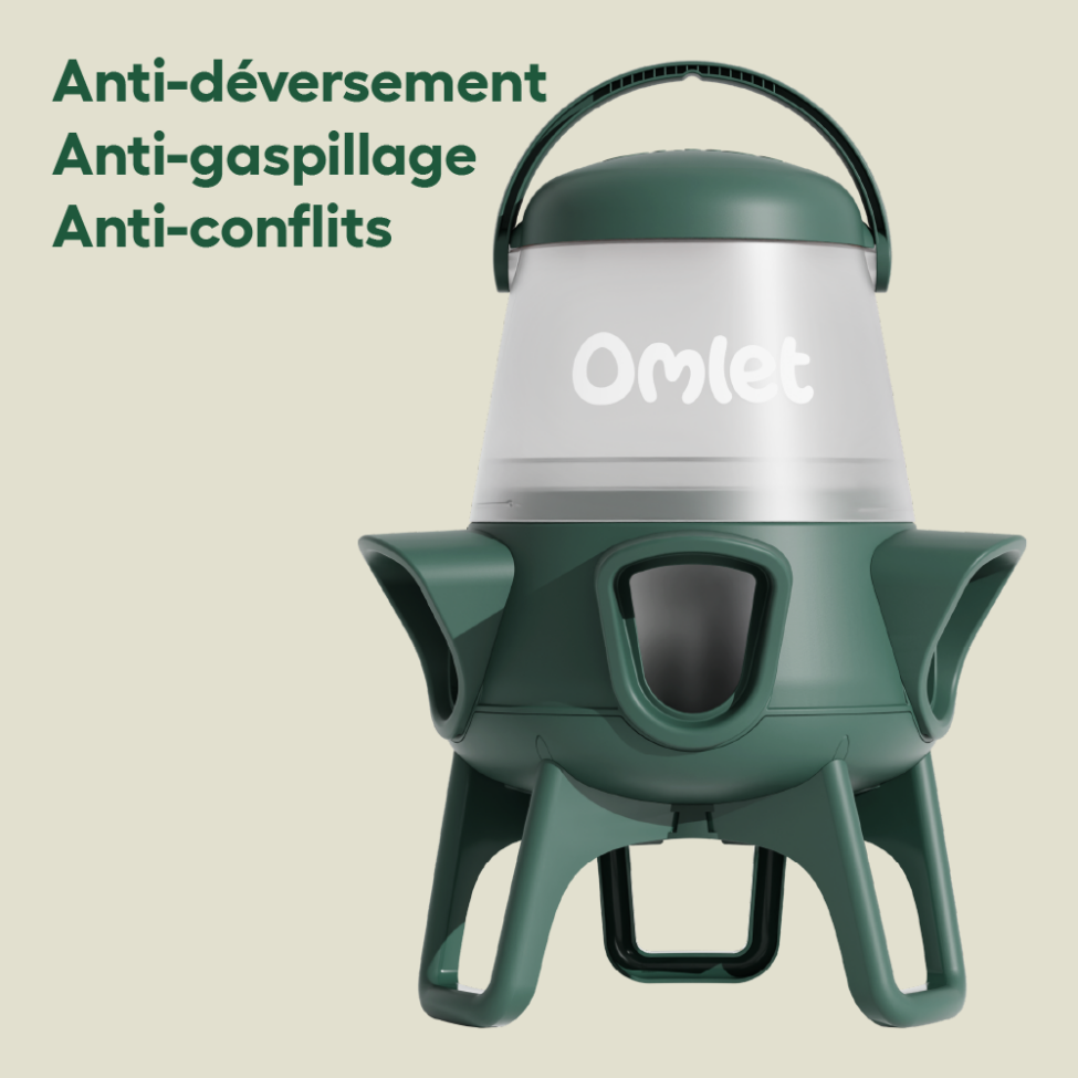 Omlet infographie sur l'alimentation sans gaspillage usps