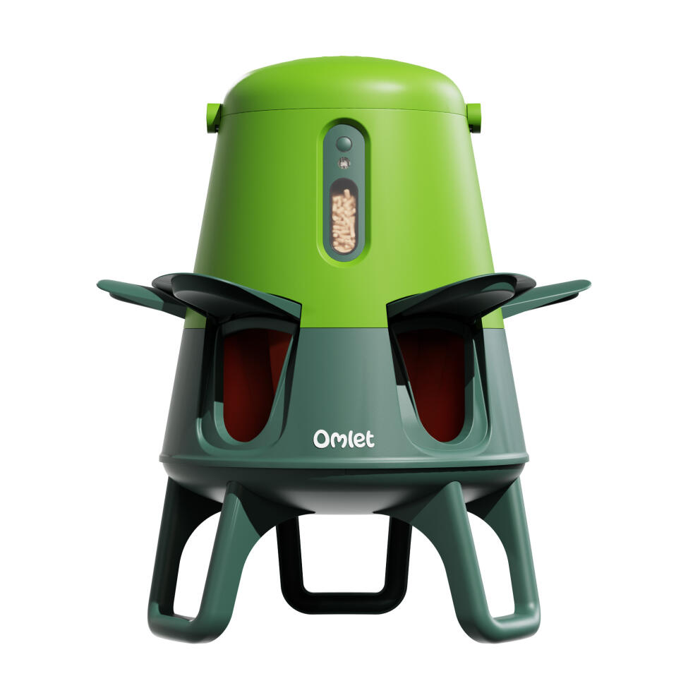 ManGeoire automatique intelligente pour poulets en Eglu vert