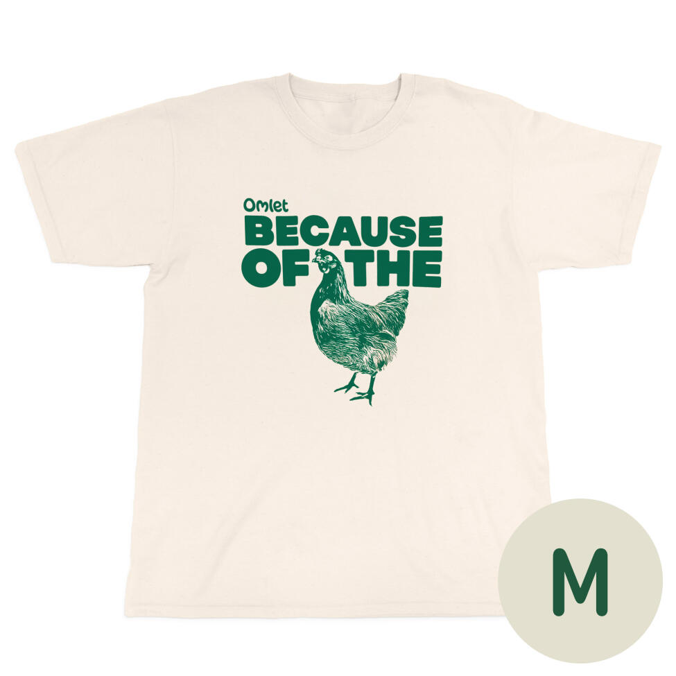 Omlet because of the chicken design t-shirt