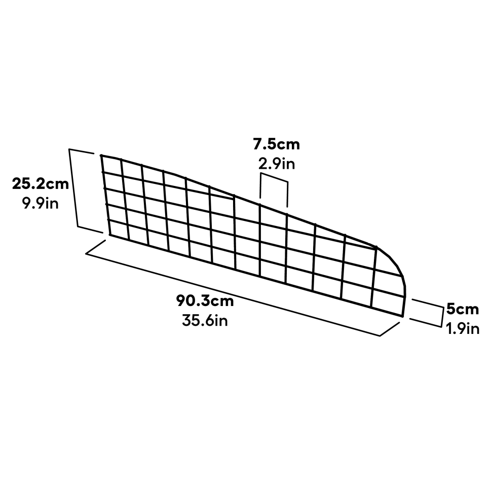Outdoor Pet Run Panel Gable Side Dimensions (041.1005)