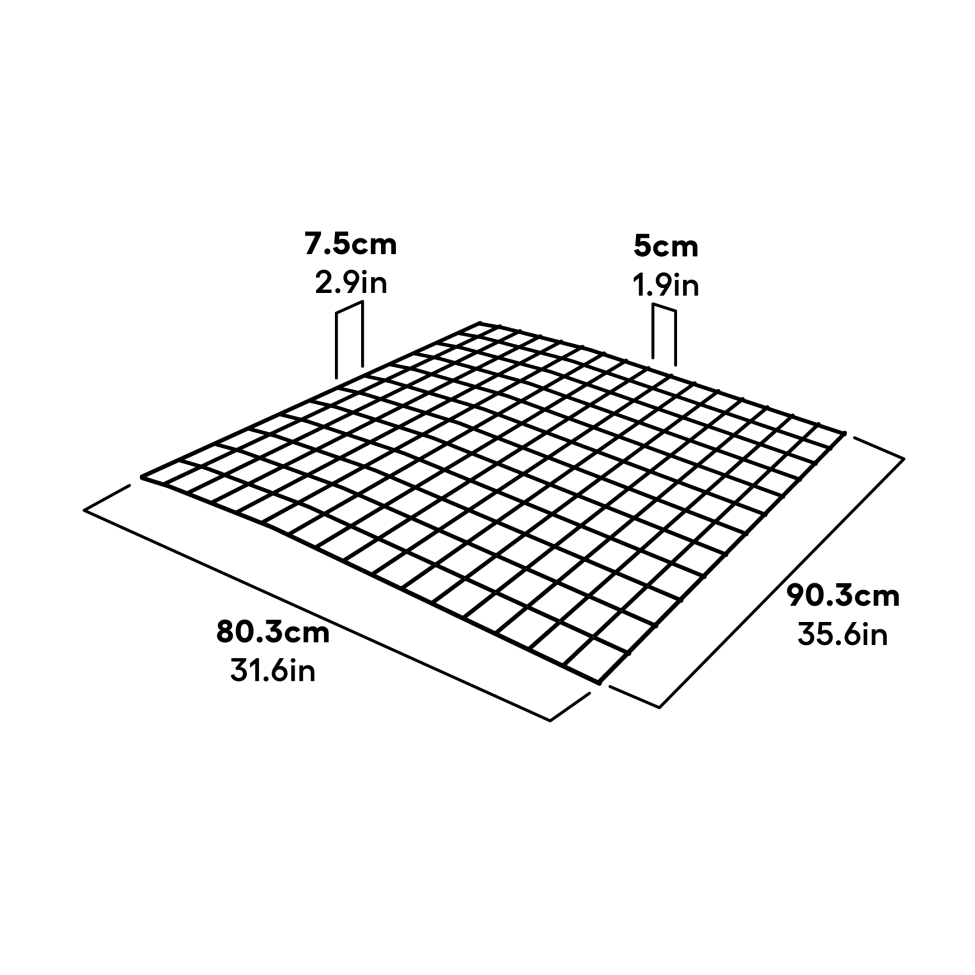 Abmessungen des daches des haustierauslaufs im freien (041.1006)