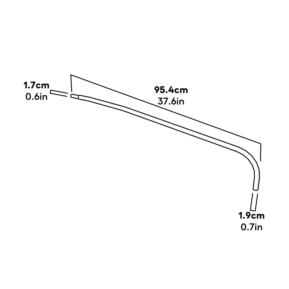 Outdoor Pet Run Pole Corner Left Dimensions (041.1011)