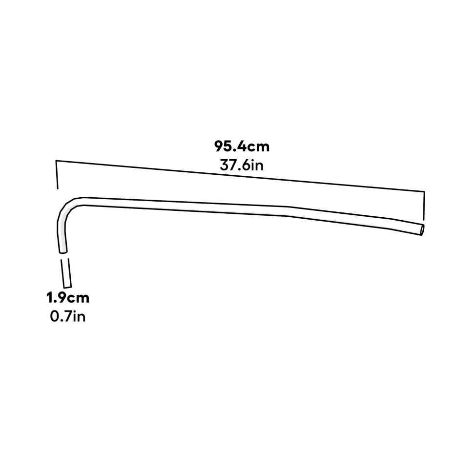 Outdoor Pet Run Pole Corner Right Dimensions (041.1012)