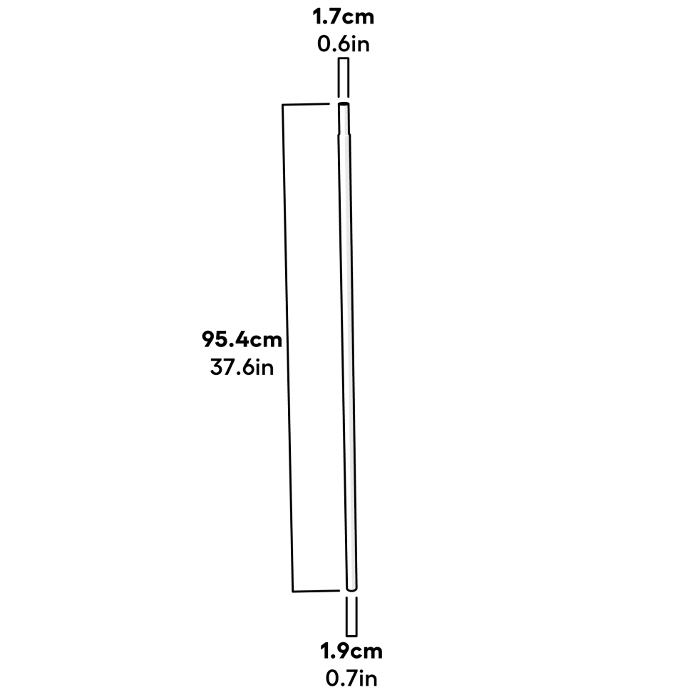 Outdoor Pet Run Pole Straight Dimensions (041.1010)