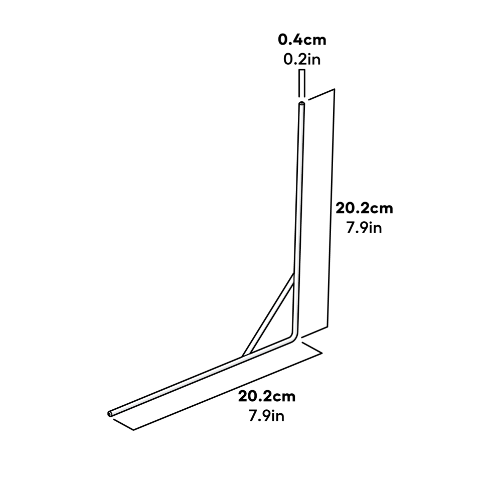 Outdoor Pet Run Skirt Support Dimensions (041.1008)