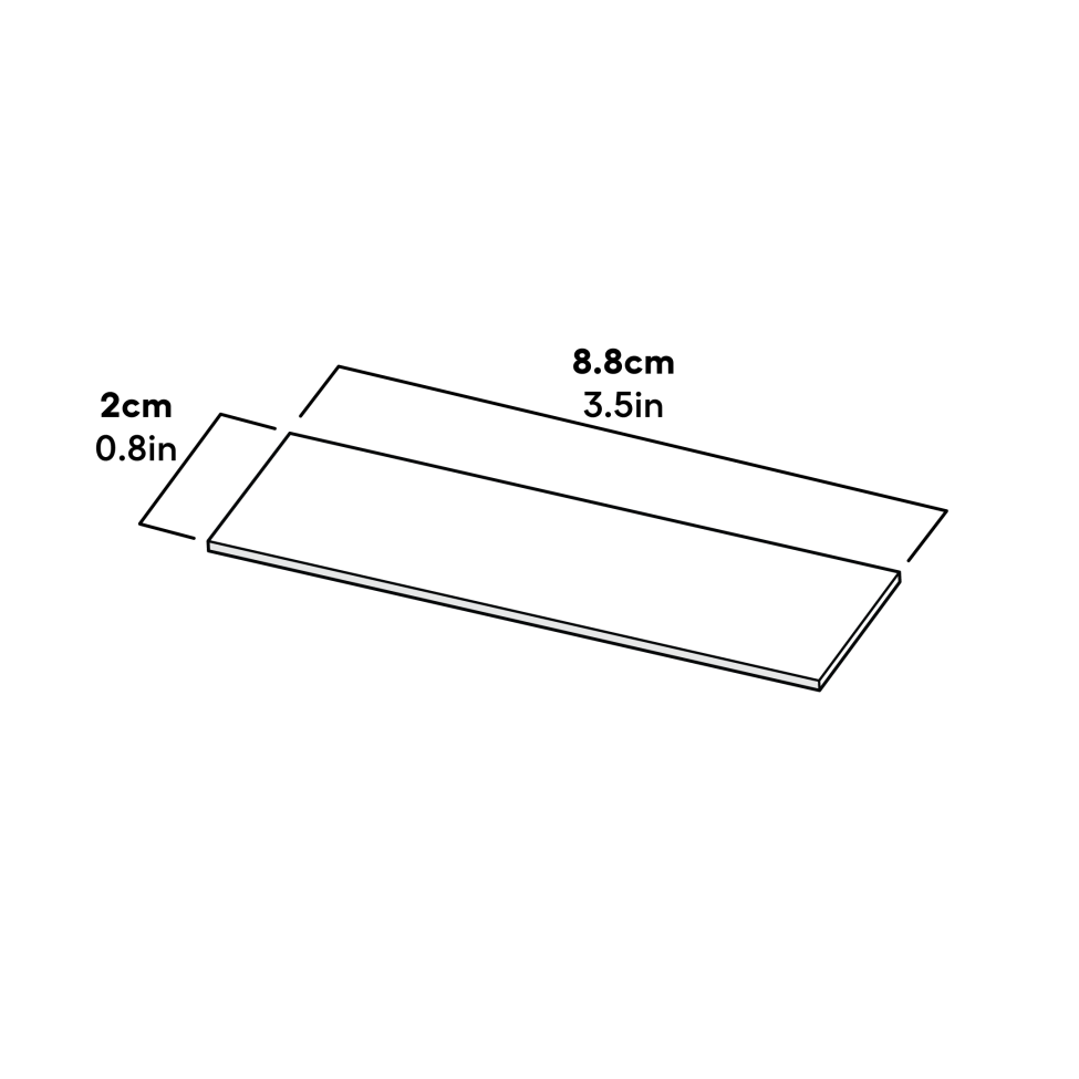 Mått för basstödband