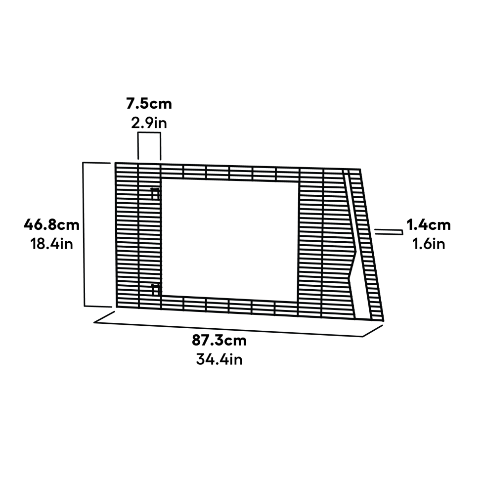 Kørepanelramme bageste højre mål (114.0099)