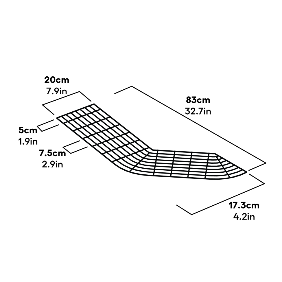 Run Panel Go Corner Skirt Dimensions (005.1061)