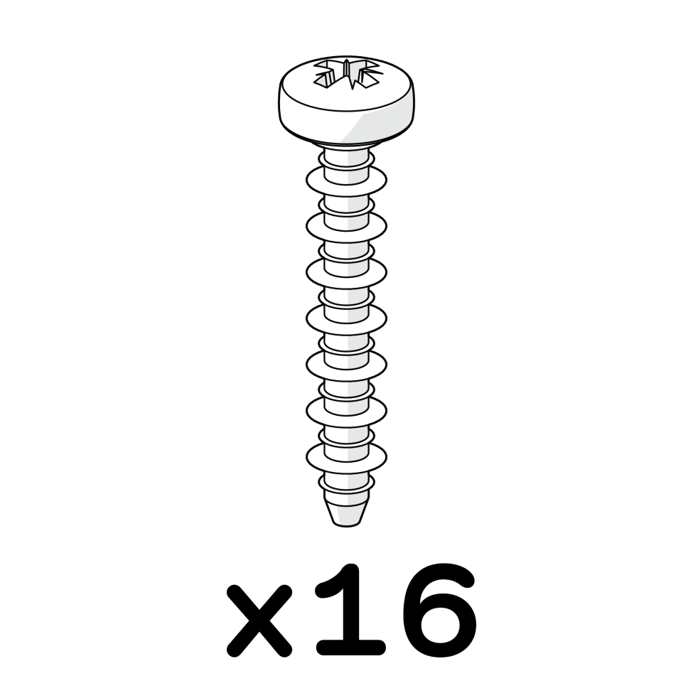 Vis autotaraudeuse hilo platite 3.5x20mm 800.0061 x16