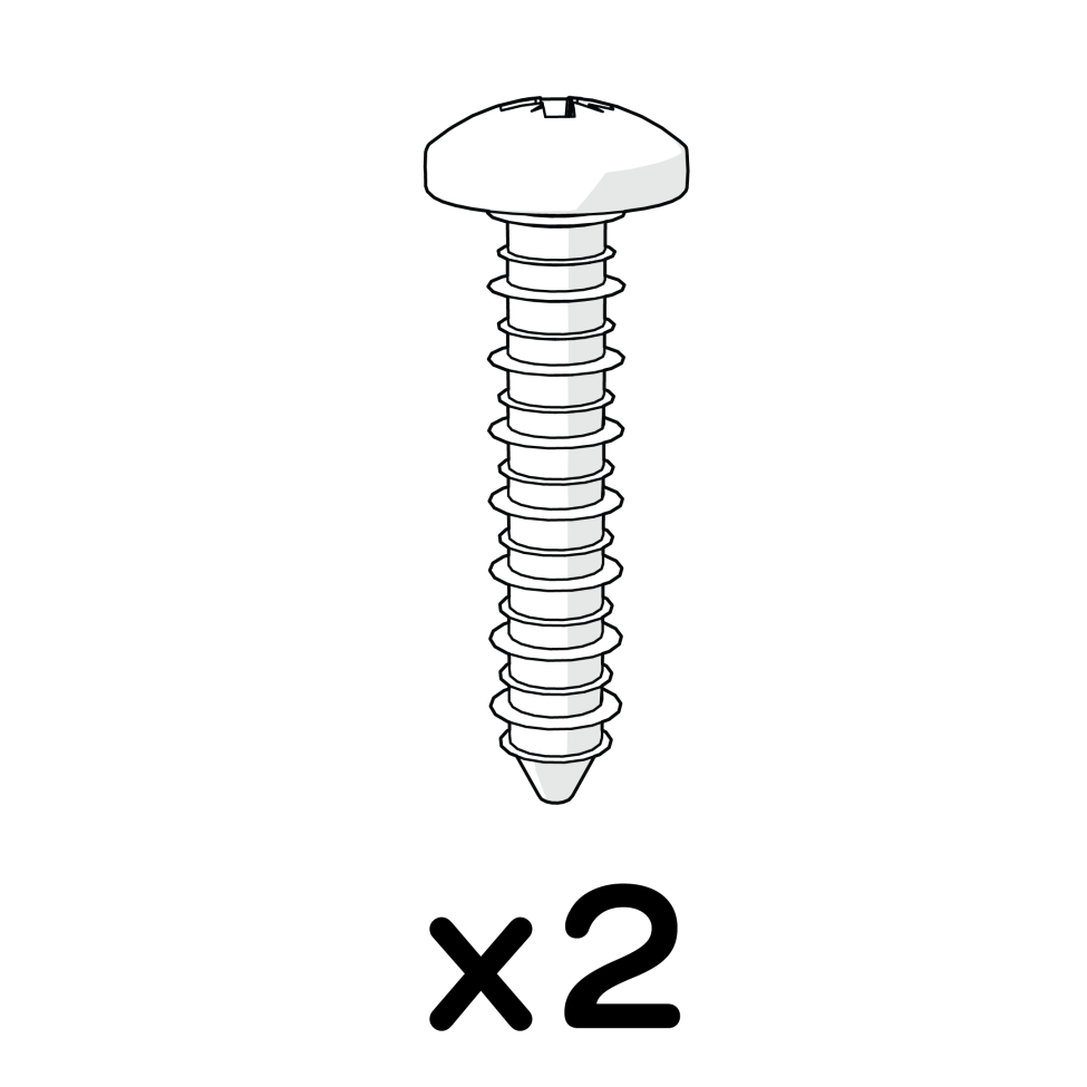 Självgängande plastitskruv 4x20mm (800.0474)