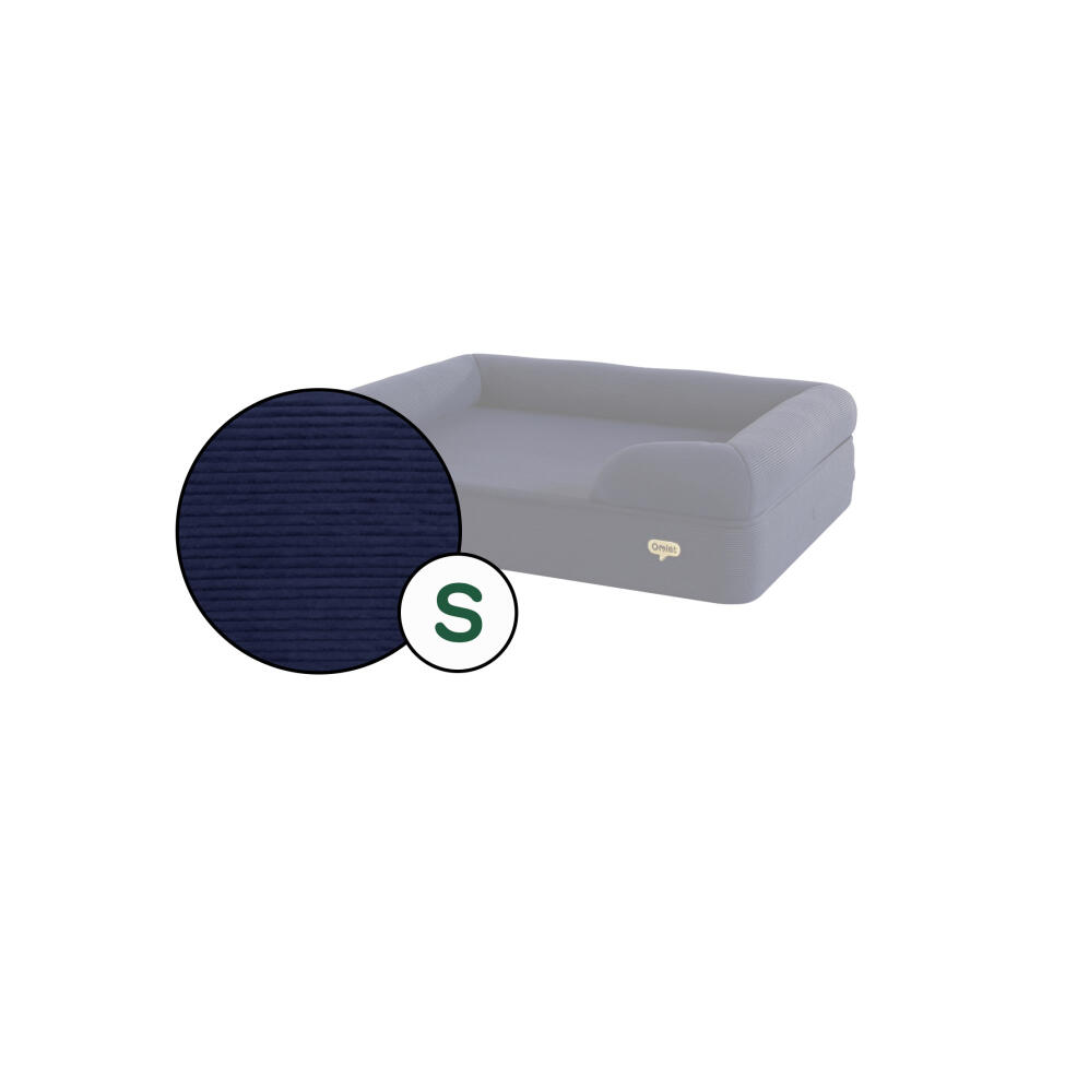 Kleines hundebett in kissenform (nur bezug) – cord, farbe „midnight“