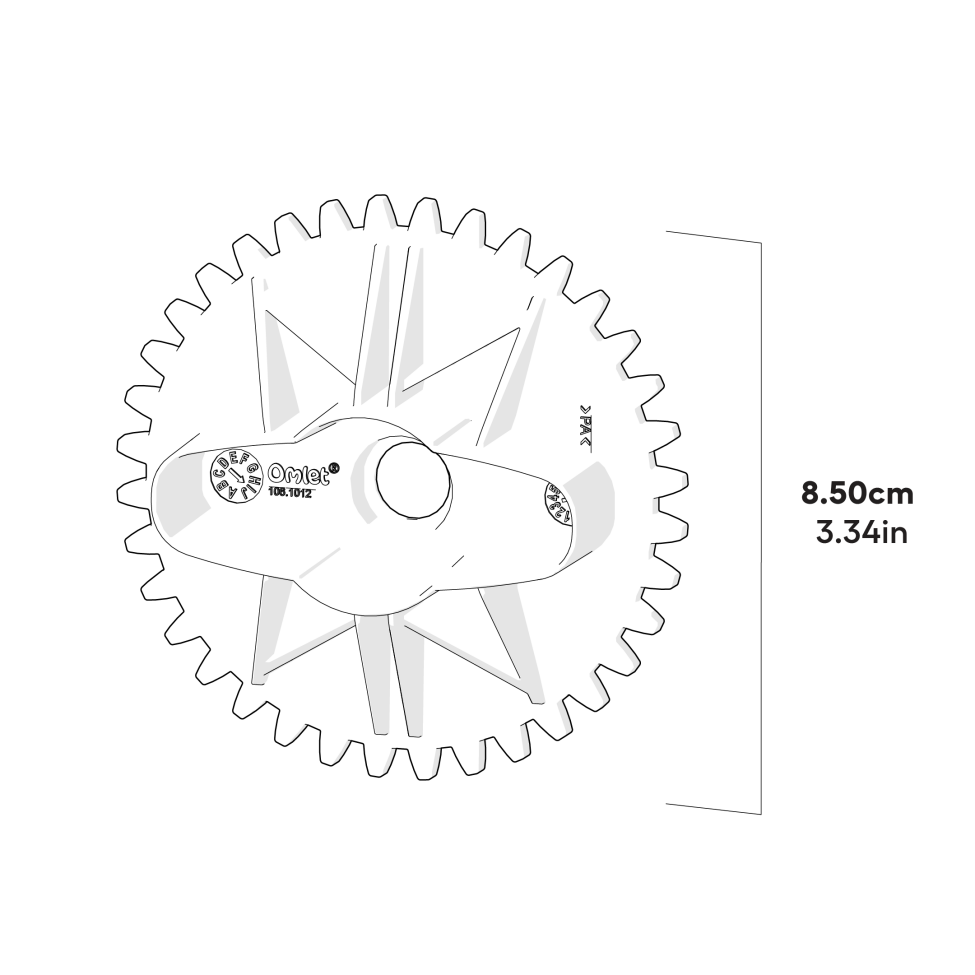 Smart Autodoor für Eglu Go  handgriff stirnradabmessungen