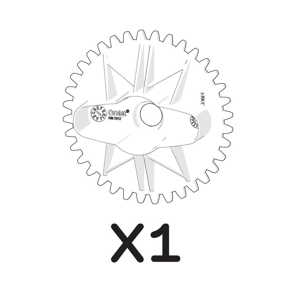 Smart Autodoor für Eglu Go  handgriff stirnradgetriebe