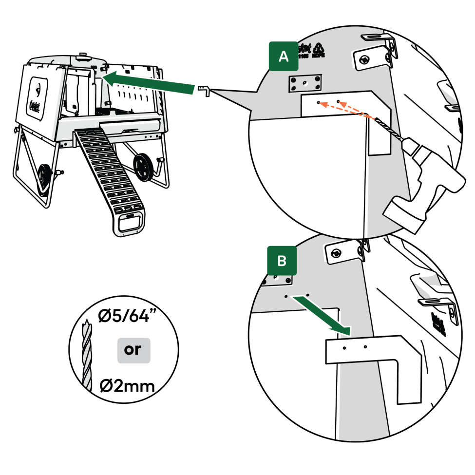 Smart Autodoor för Eglu Go  Switch mall Cube & pro på Eglu Cube