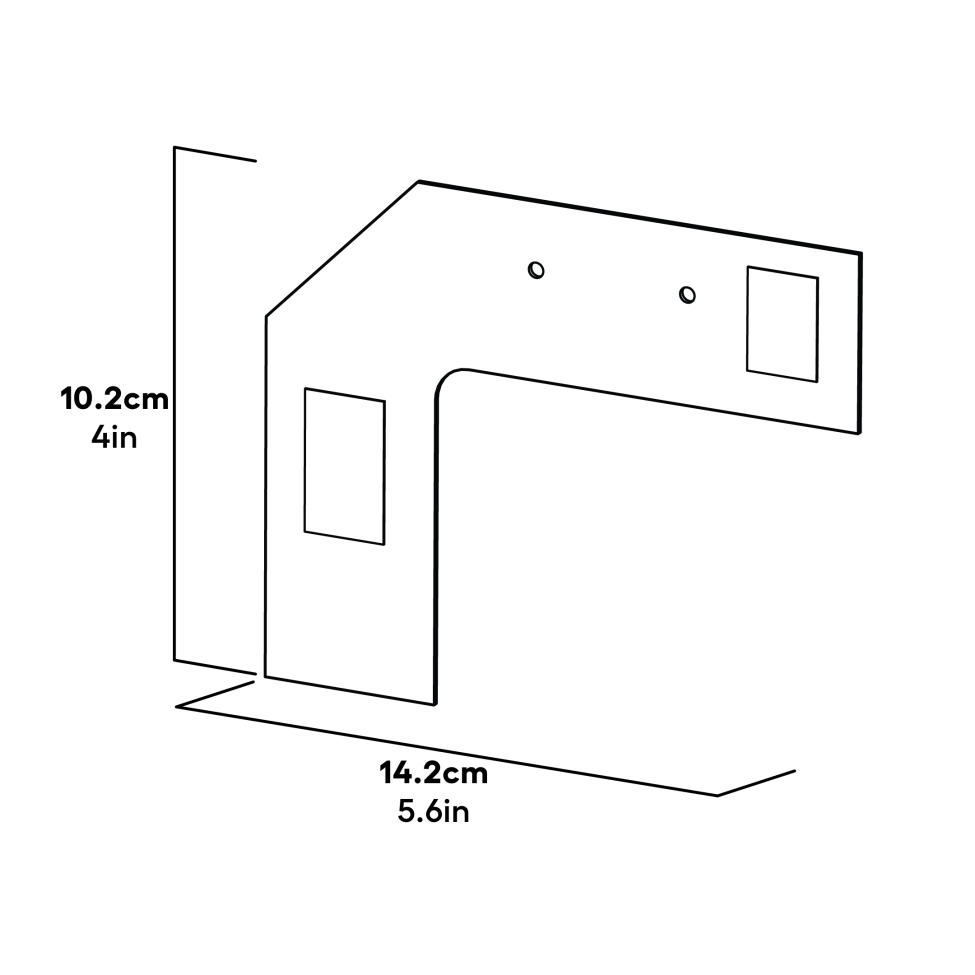 Smart Autodoor för Eglu Go  Switch mall Cube & pro dimensions