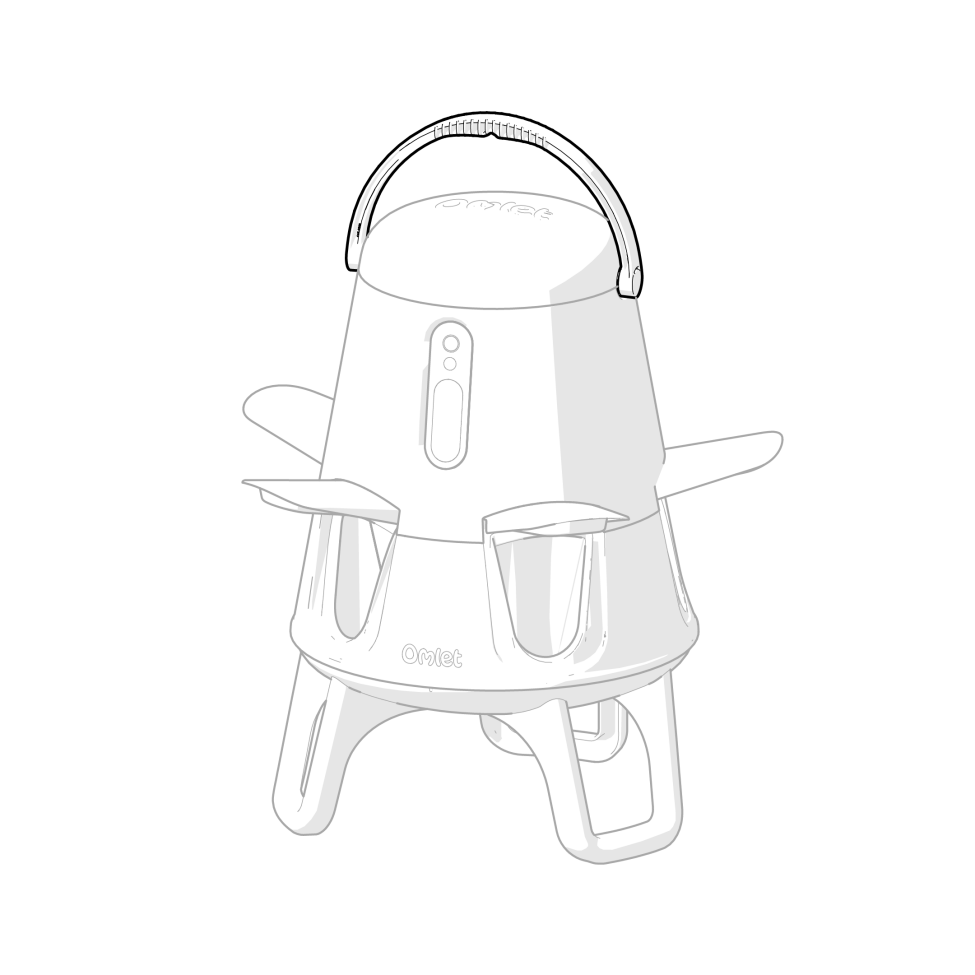 Smart Chicken Feeder 5kg Handle