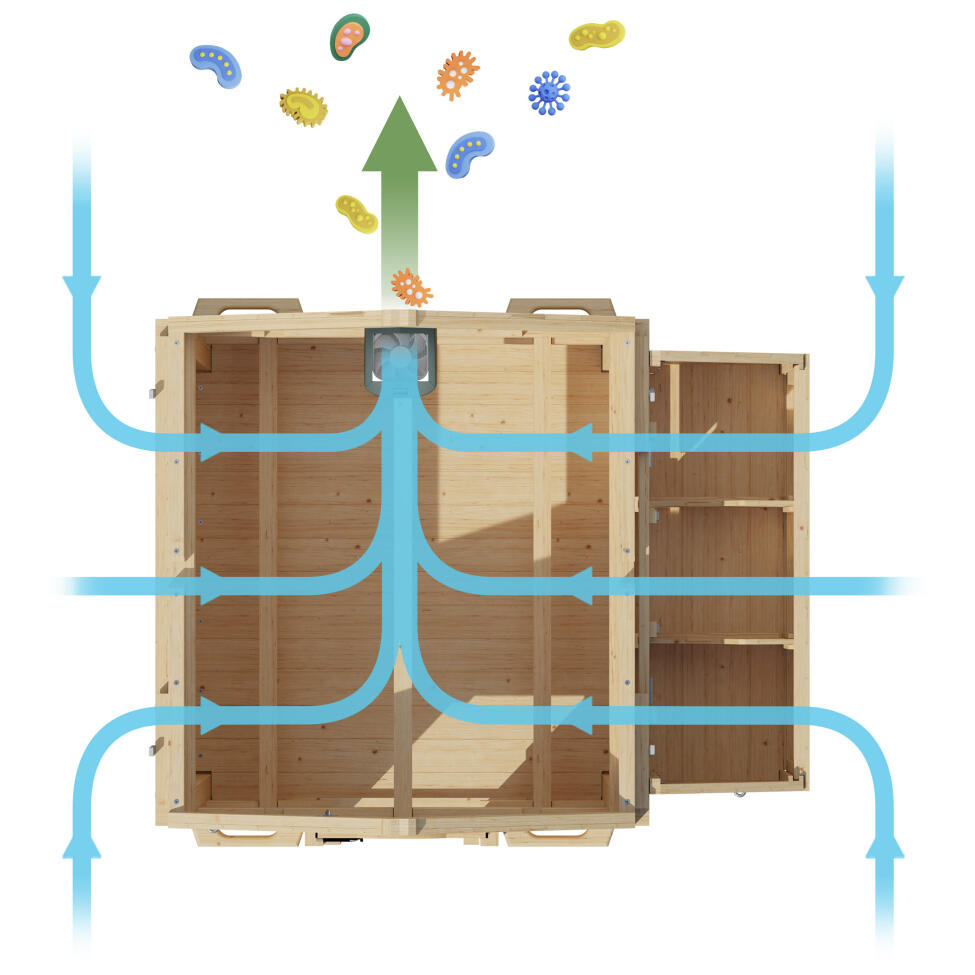 Smart fan ventilation diagram