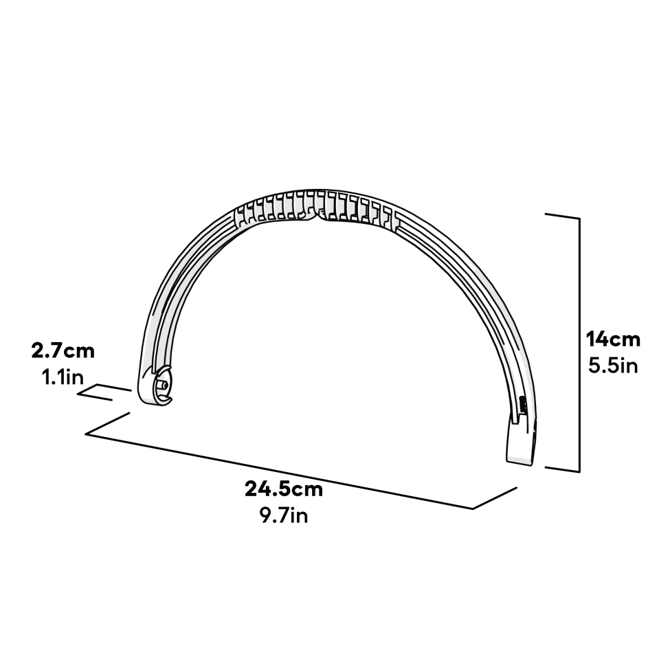 Smart Feeder Handle Leaf Green Dimensions (115.1003.0002)