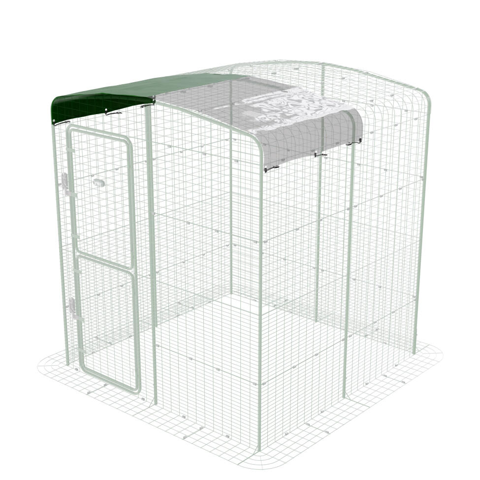 Kombiabdeckung für begehbaren auslauf - 2m