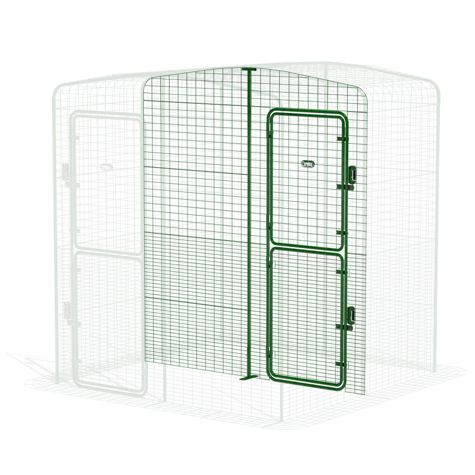 Begehbare trennwand hoch - 2 platten (vorderansicht)