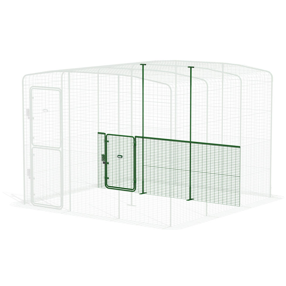 Parete divisoria walk in run bassa - 3 pannelli (vista frontale)