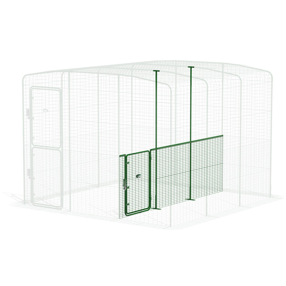 Parete divisoria walk in run bassa - 3 pannelli (vista laterale)