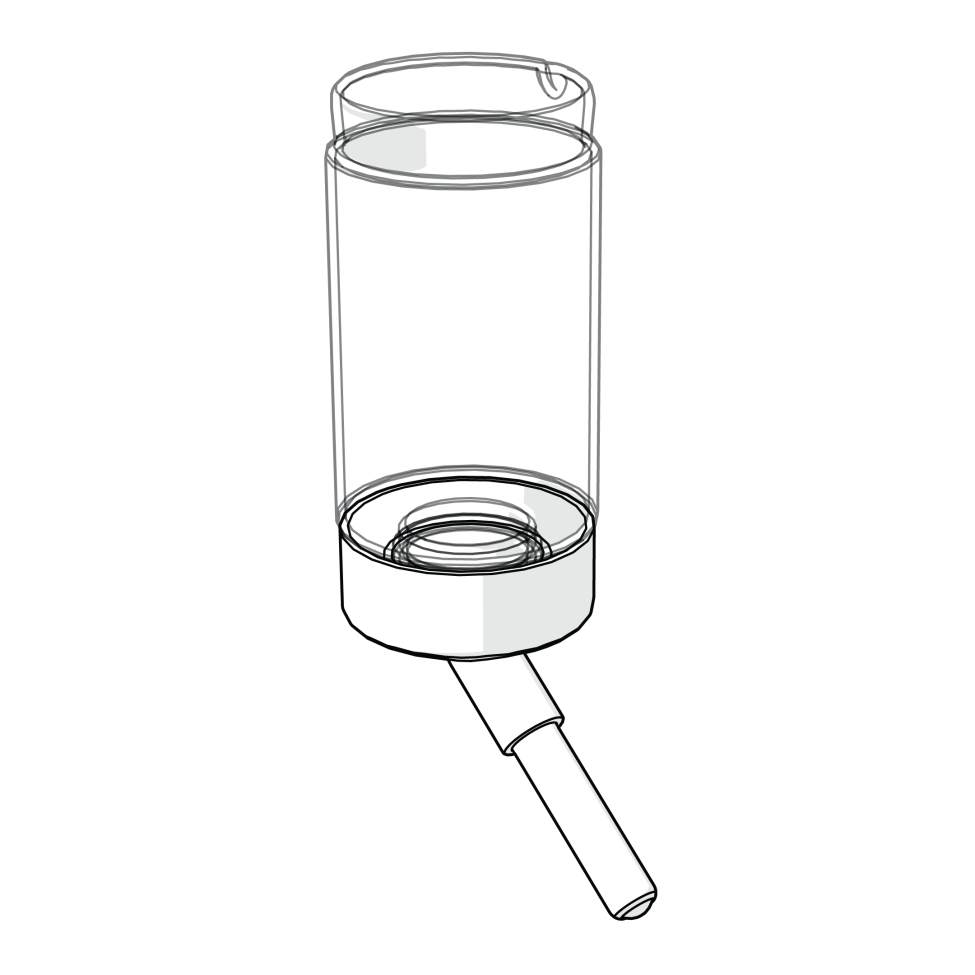 Vandflaske til hamstere og ørkenrotter 80 ml (810.0301)