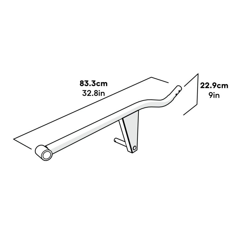 Wheel arm assembly left dimensions (114.0047)