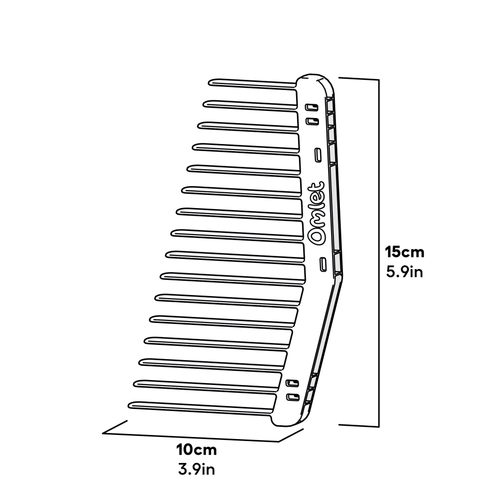 Bagged wheel arm track guard Eglu Go up dimensions (017.0088)