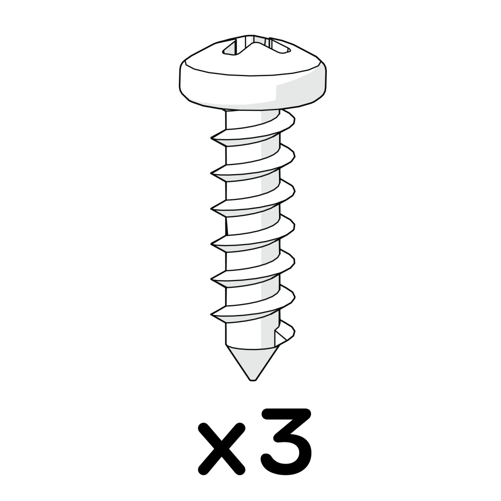 Vis à bois 3.5x12mm pozi pan 800.0096 x3