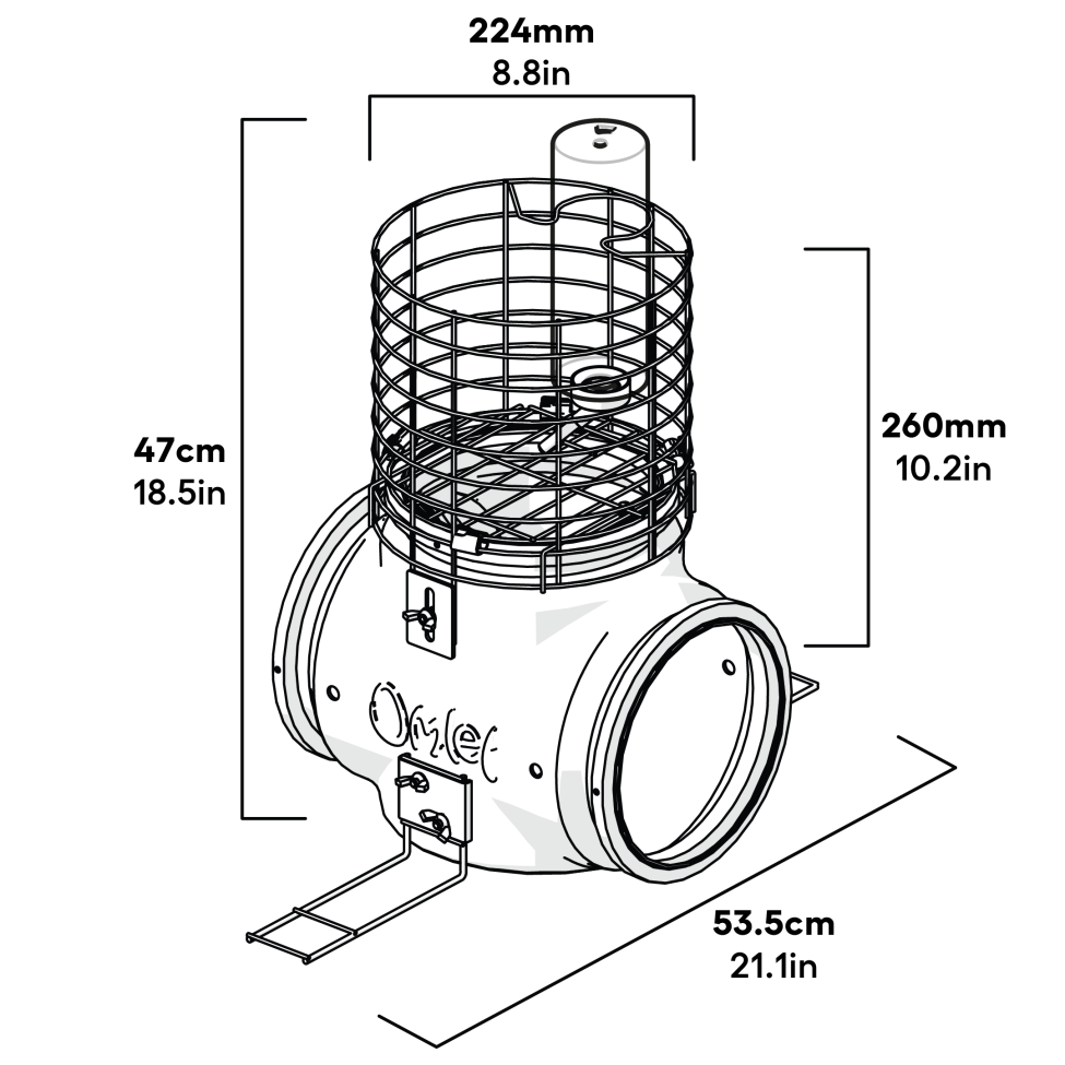 Zippi boxed lookout tower heuraufe abmessungen (063.0011)