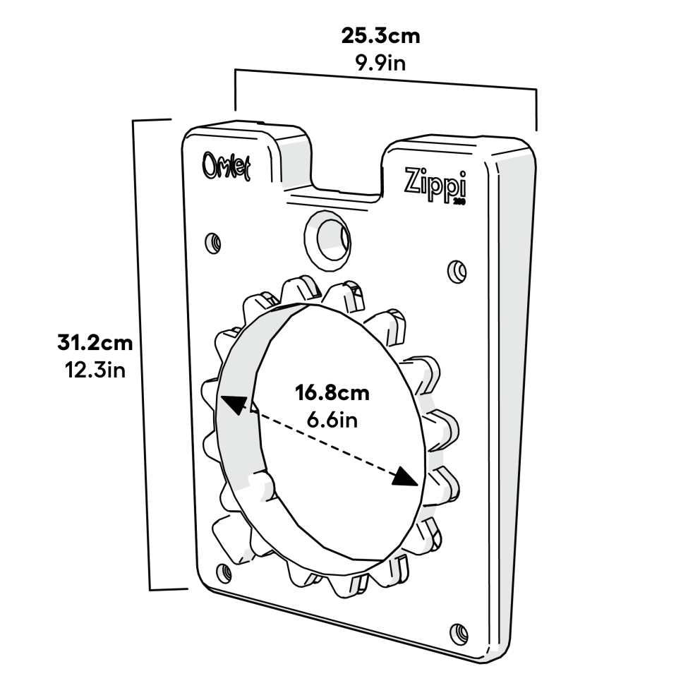 Zippi boxed tunnel door frame dimensions (063.0003)