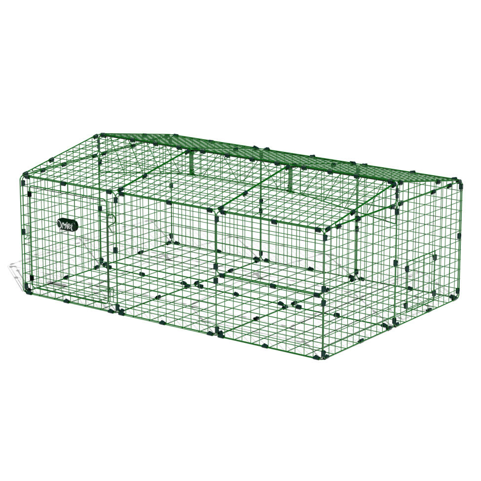 Zippi rabbit run with roof and underfloor mesh - single height
