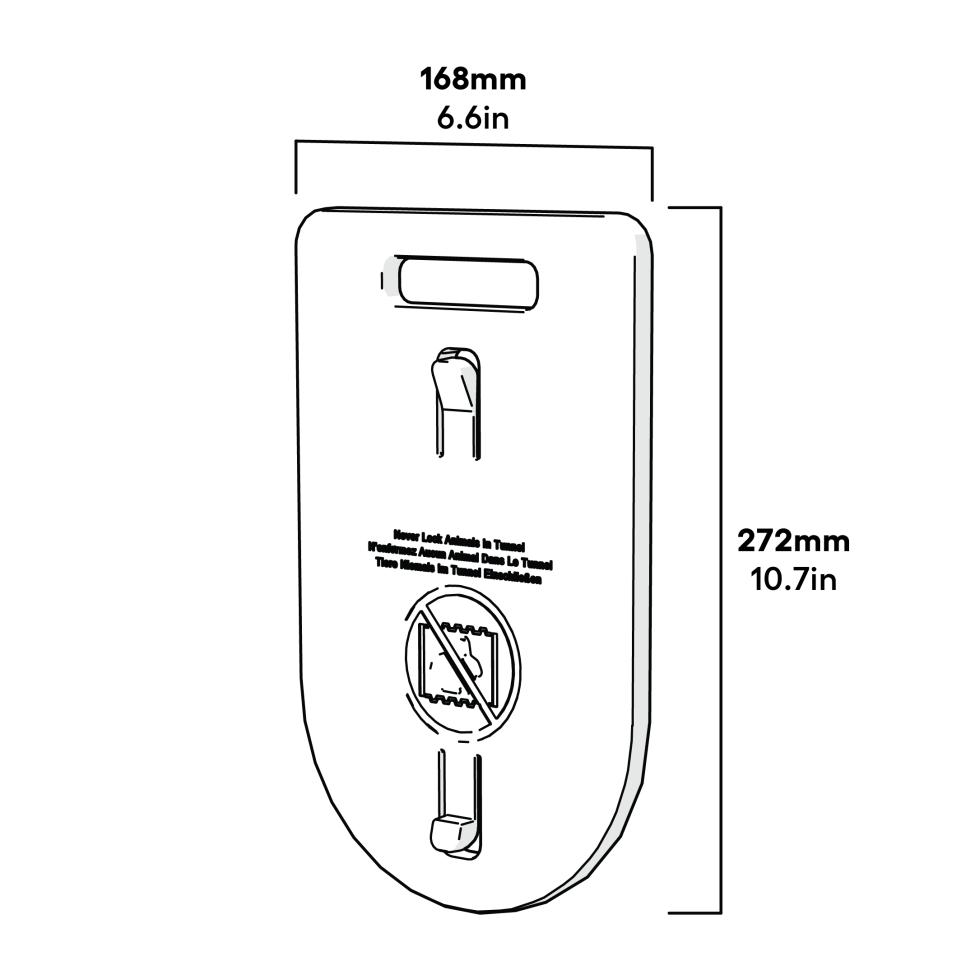 Zippi Sliding Door Dimensions (063.1001)
