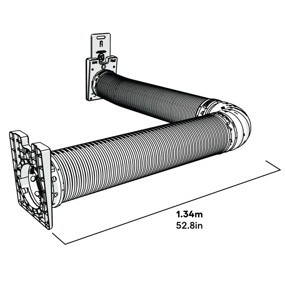 Zippi tunnel twin pack with corner and hutch to run connection kit dimensions