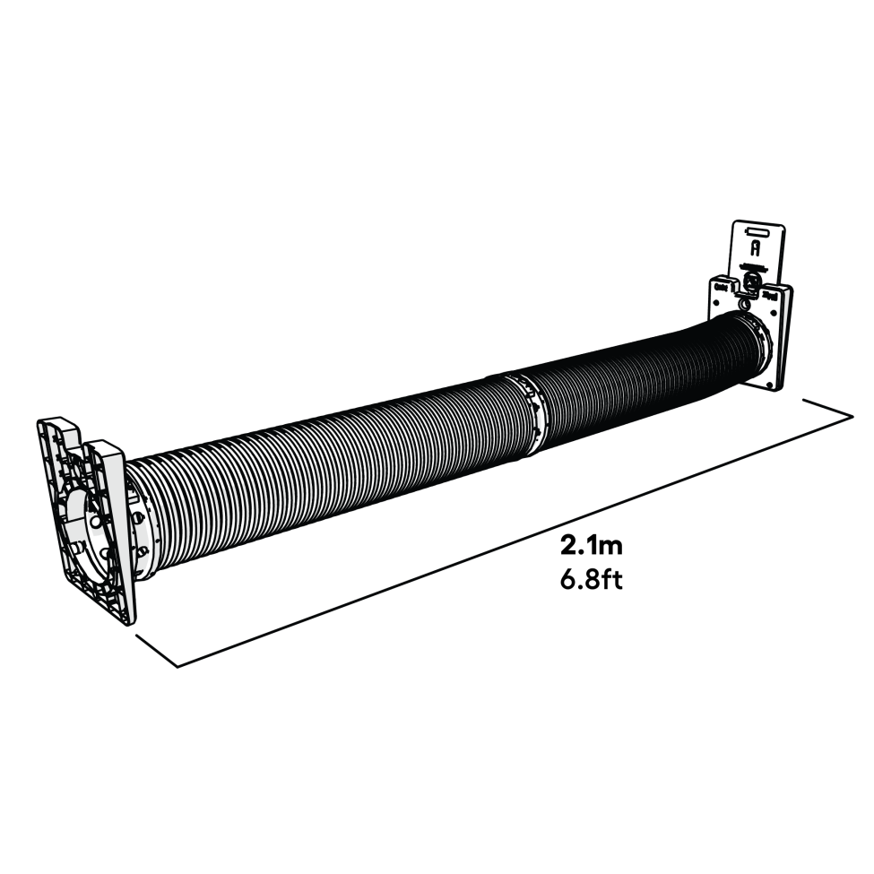 Zippi tunnel twin pack with hutch to run connection kit dimensions