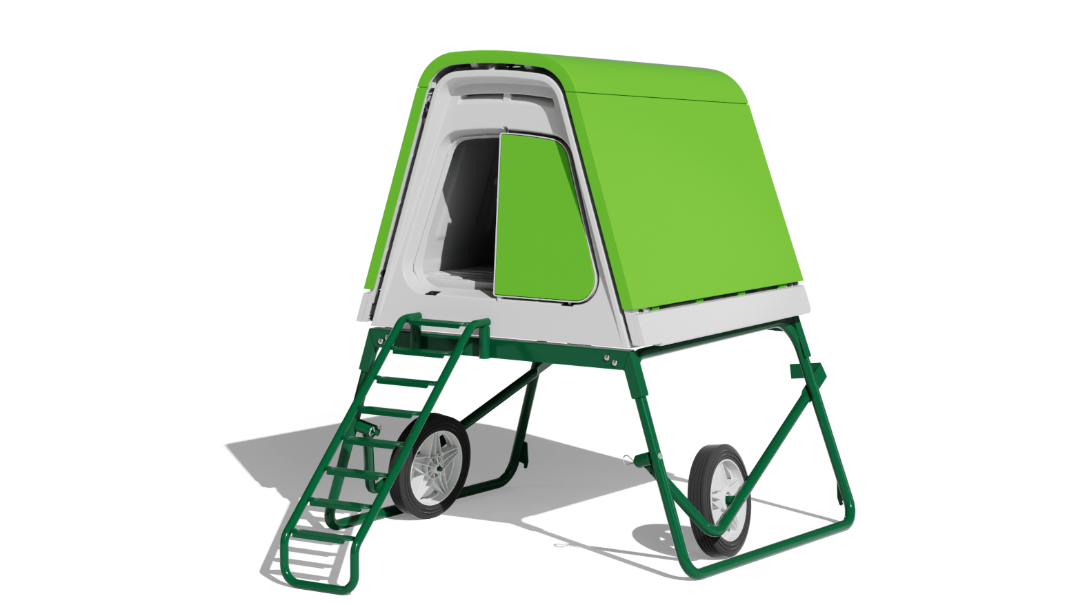 Poulailler Eglu Go Up avec roues et accessoires - Vert Feuille