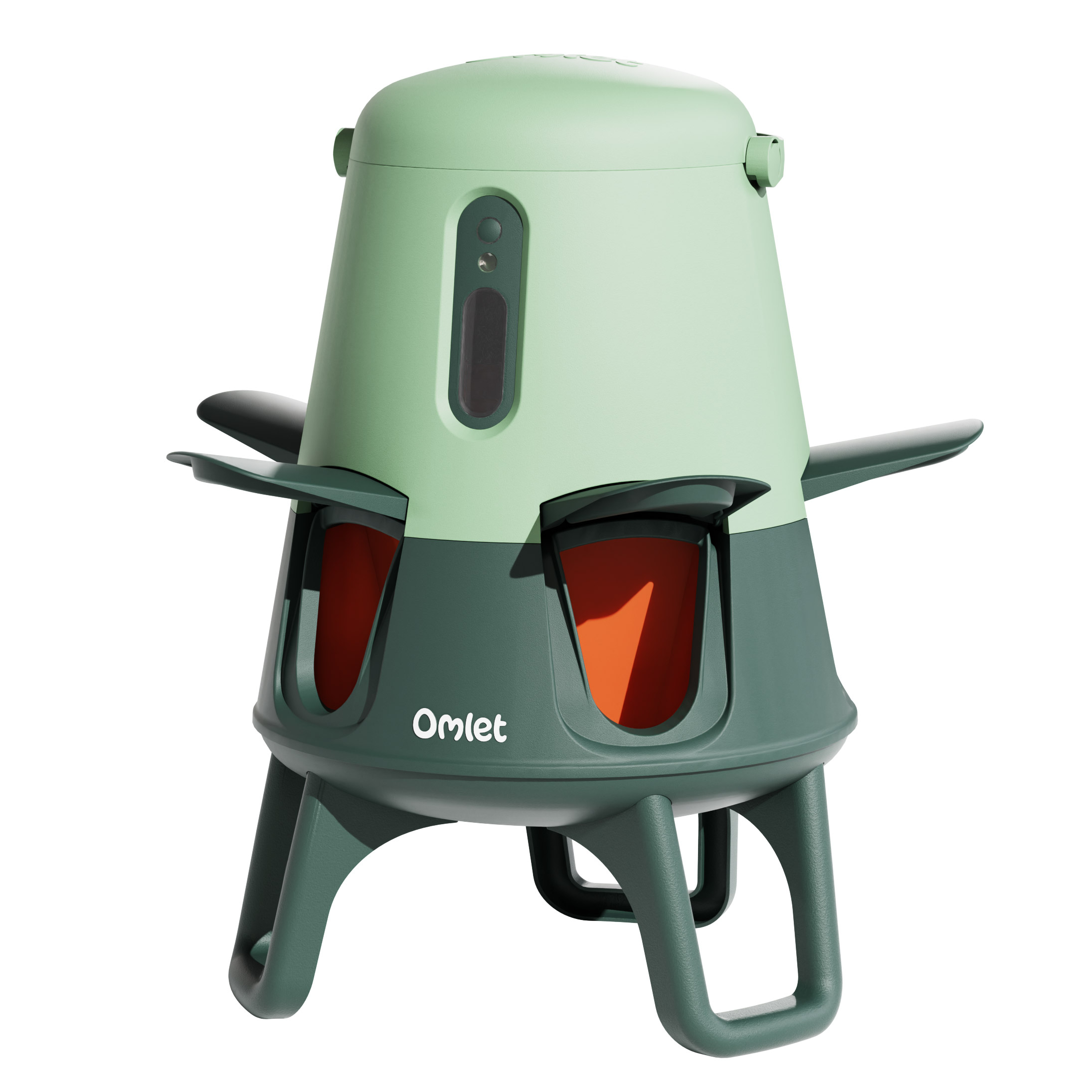 TGEYD Automatische Hühner-Futterbox, 13,6 Kg Edelstahl, 6 Fütterungsöffnungen, Höhenverstellbar & Wetterfest