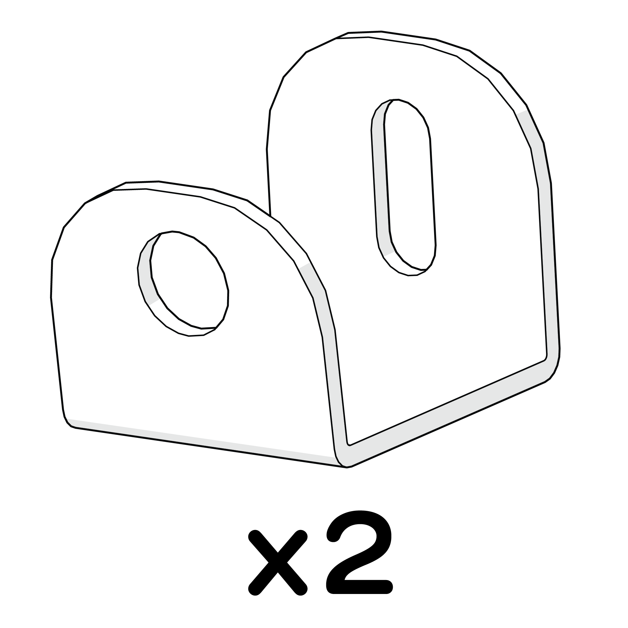 Autodoor Mounting Bracket - Pack Of 2 | Omlet